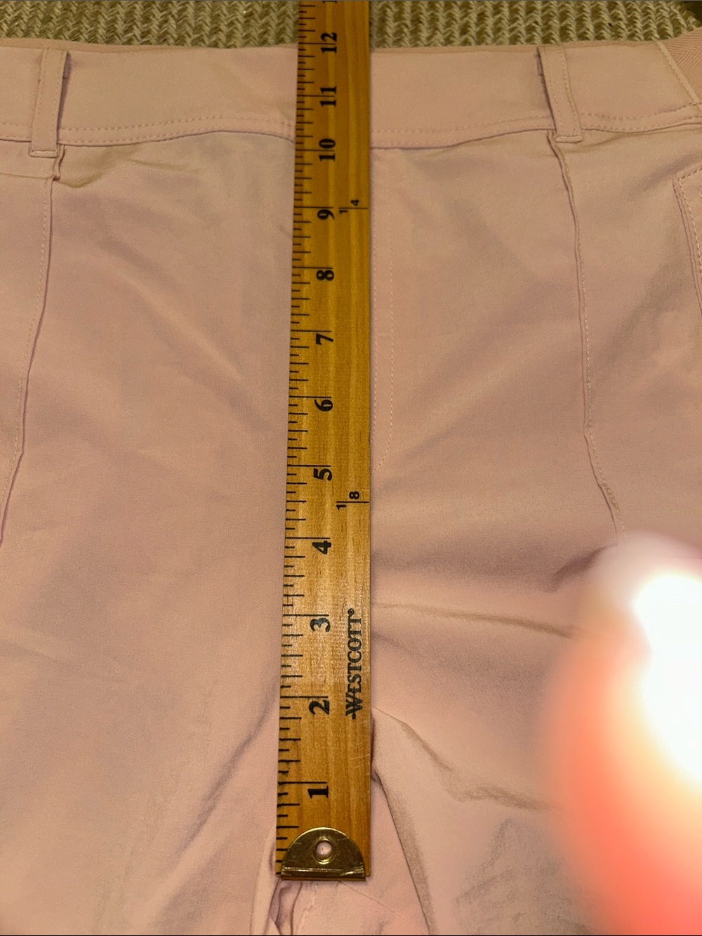 Athleta NWT Vienna Cargo PANTS Pink High Rise Straight-Leg Trousers Size 10 - Picture 15 of 16